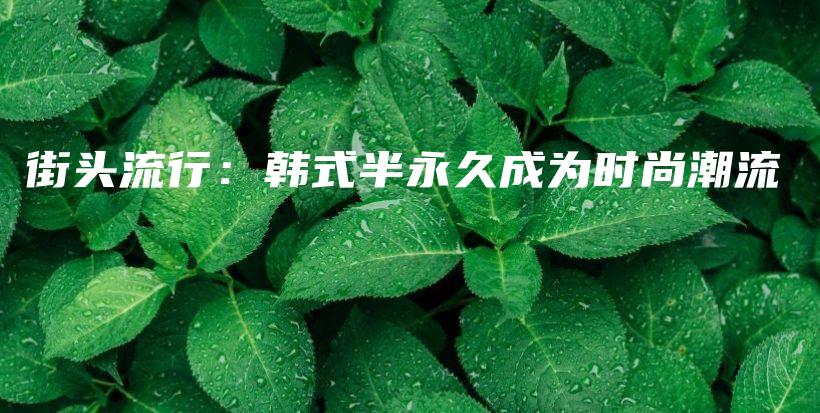 街頭流行：韓式半永久成為時(shí)尚潮流插圖