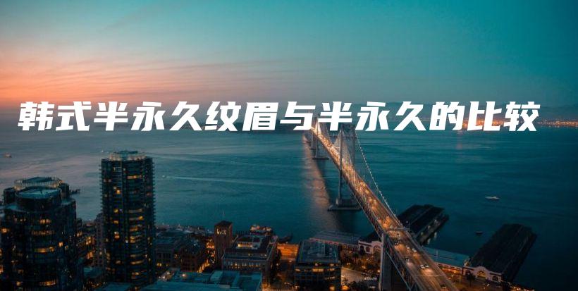 韓式半永久紋眉與半永久的比較插圖