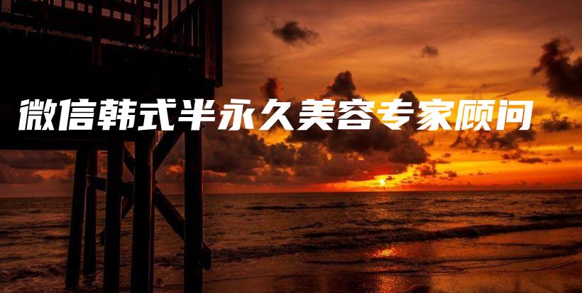 微信韓式半永久美容專家顧問插圖