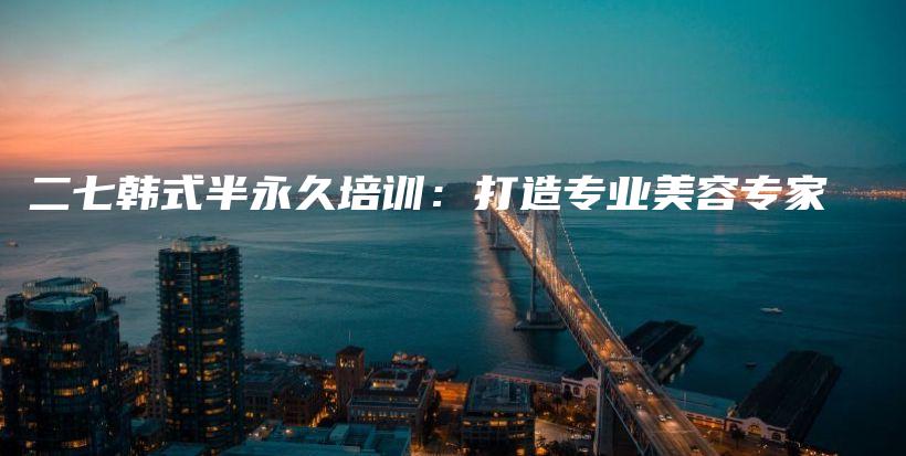 二七韓式半永久培訓(xùn)：打造專業(yè)美容專家插圖