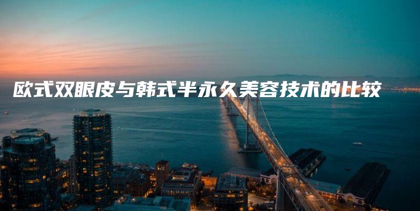 歐式雙眼皮與韓式半永久美容技術(shù)的比較插圖