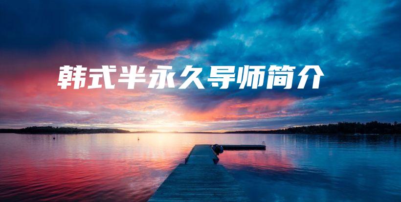 韓式半永久導(dǎo)師簡介插圖