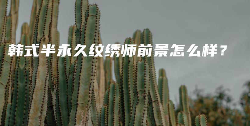 韓式半永久紋繡師前景怎么樣？插圖