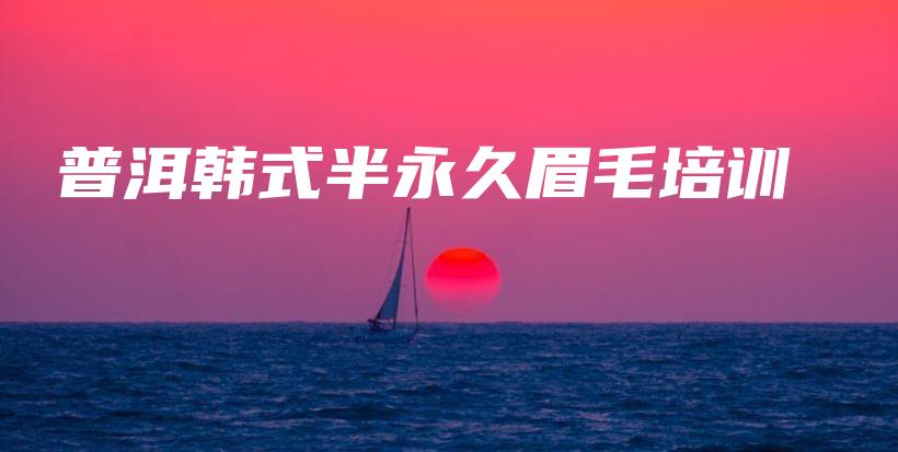 普洱韓式半永久眉毛培訓(xùn)插圖