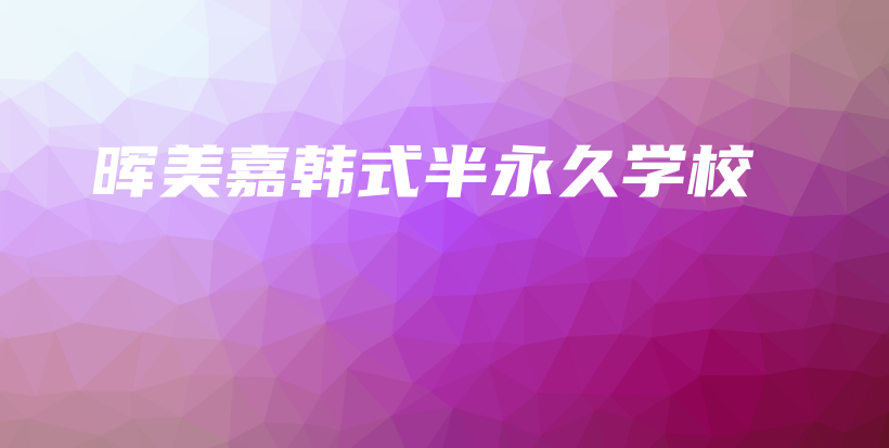 暉美嘉韓式半永久學(xué)校插圖