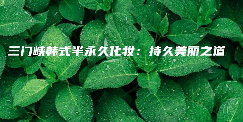 三門峽韓式半永久化妝：持久美麗之道插圖