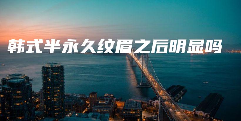 韓式半永久紋眉之后明顯嗎插圖