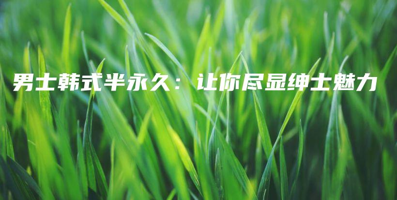 男士韓式半永久：讓你盡顯紳士魅力插圖