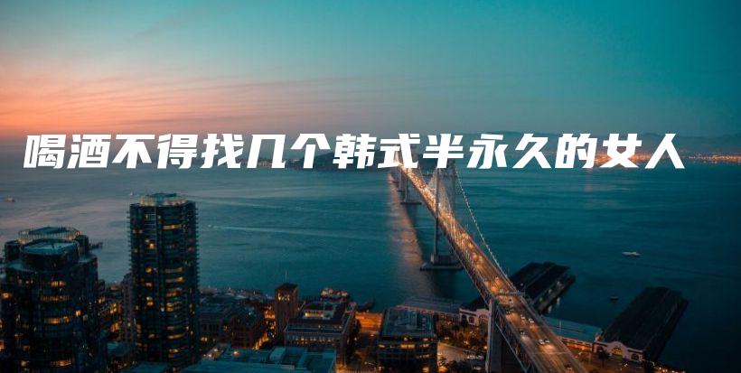 喝酒不得找?guī)讉€(gè)韓式半永久的女人插圖