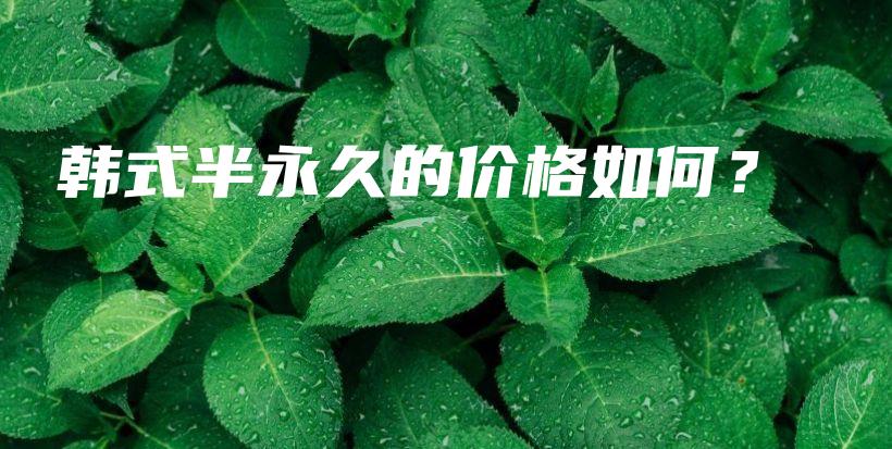 韓式半永久的價(jià)格如何？插圖