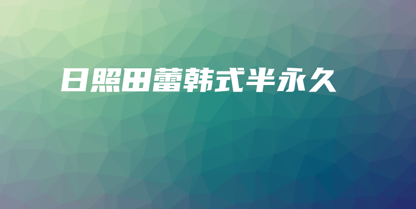 日照田蕾韓式半永久插圖