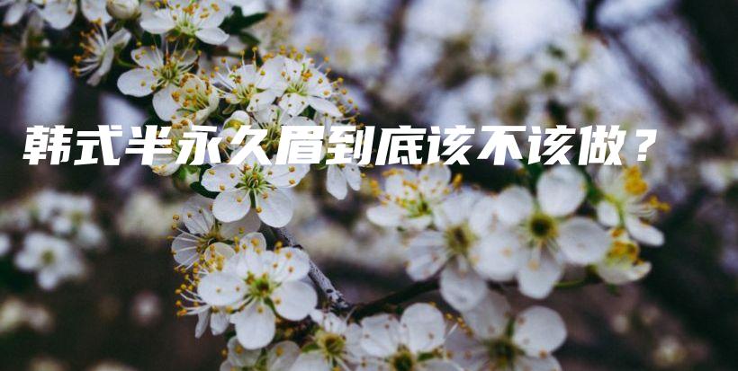 韓式半永久眉到底該不該做？插圖