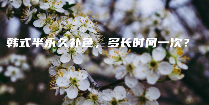 韓式半永久補(bǔ)色，多長(zhǎng)時(shí)間一次？插圖