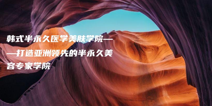 韓式半永久醫(yī)學美膚學院——打造亞洲領(lǐng)先的半永久美容專家學院插圖