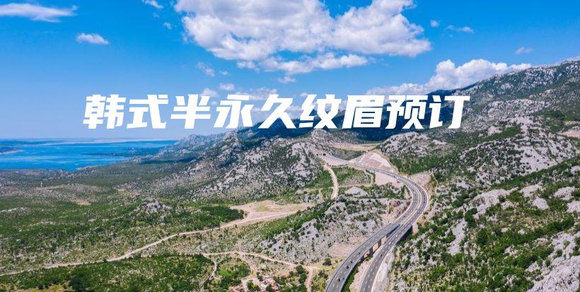 韓式半永久紋眉預(yù)訂插圖