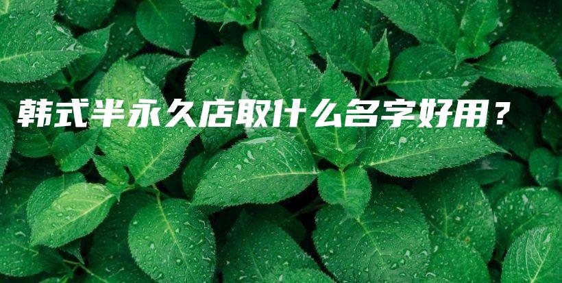 韓式半永久店取什么名字好用？插圖