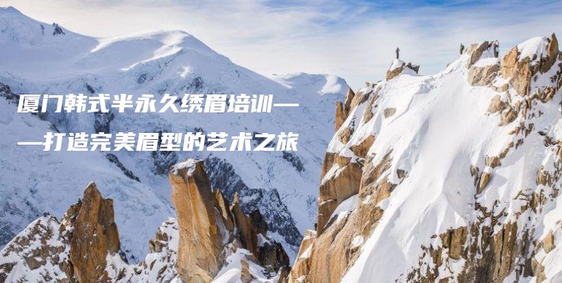 廈門韓式半永久繡眉培訓(xùn)——打造完美眉型的藝術(shù)之旅插圖