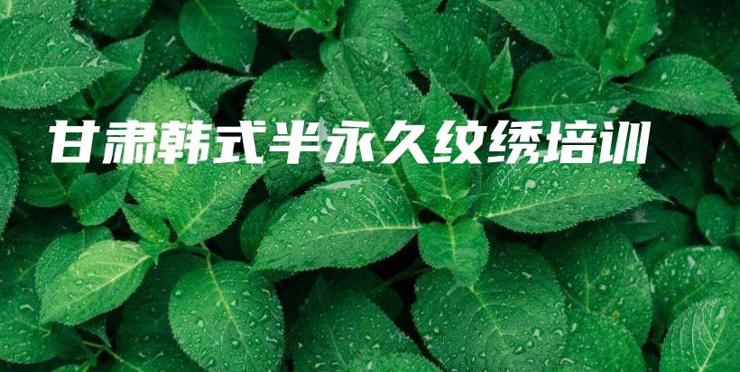 甘肅韓式半永久紋繡培訓(xùn)插圖