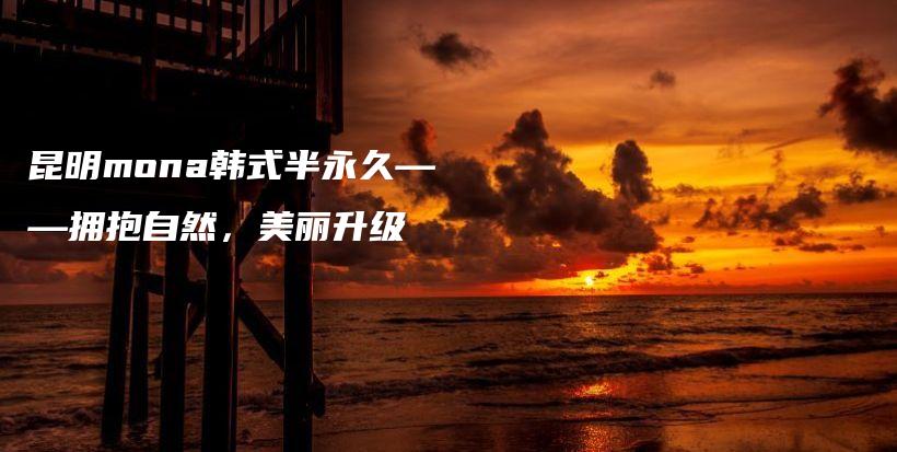 昆明mona韓式半永久——擁抱自然，美麗升級插圖