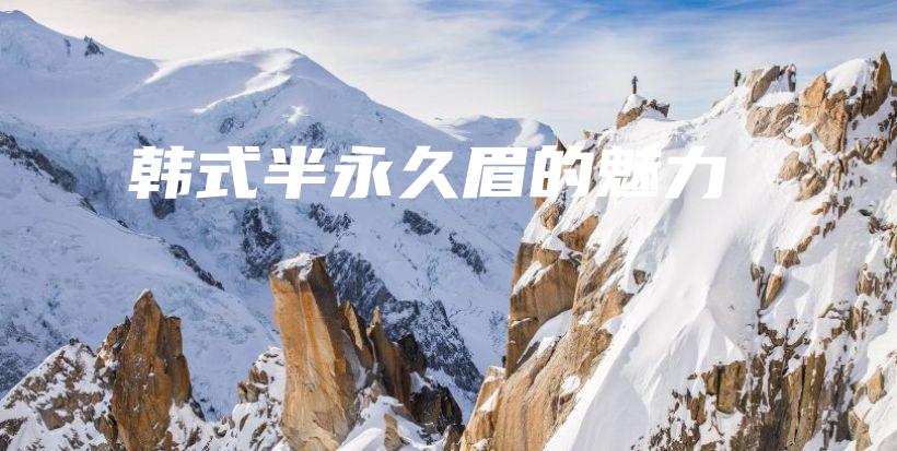 韓式半永久眉的魅力插圖