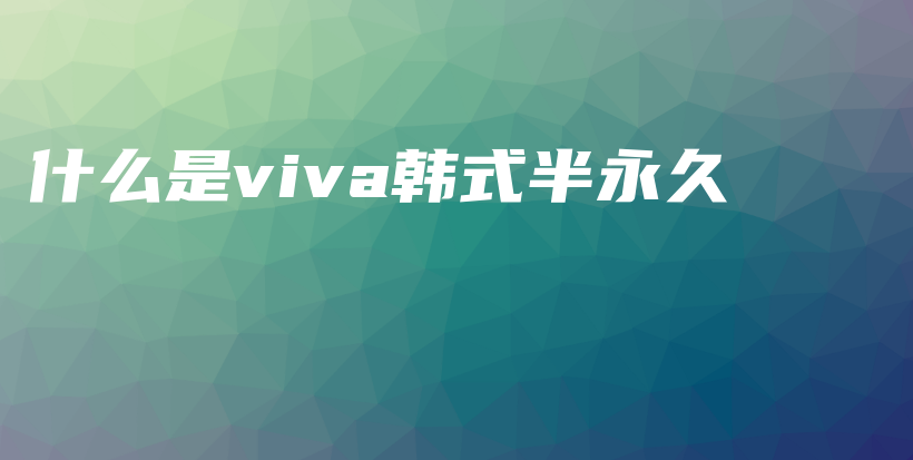什么是viva韓式半永久插圖