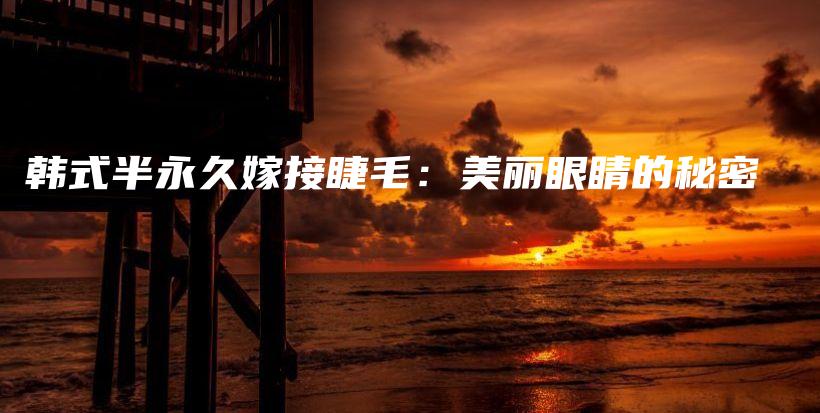 韓式半永久嫁接睫毛：美麗眼睛的秘密插圖
