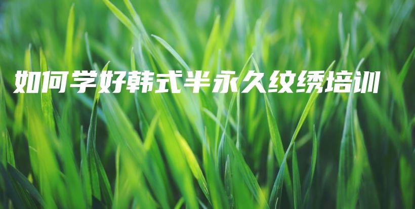 如何學(xué)好韓式半永久紋繡培訓(xùn)插圖