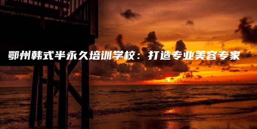 鄂州韓式半永久培訓(xùn)學(xué)校：打造專業(yè)美容專家插圖