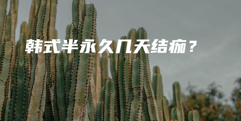 韓式半永久幾天結(jié)痂？插圖
