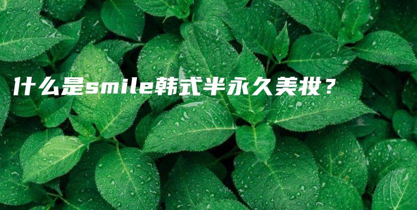 什么是smile韓式半永久美妝？插圖