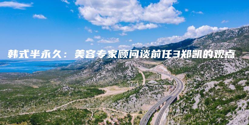 韓式半永久：美容專家顧問談前任3鄭凱的觀點(diǎn)插圖
