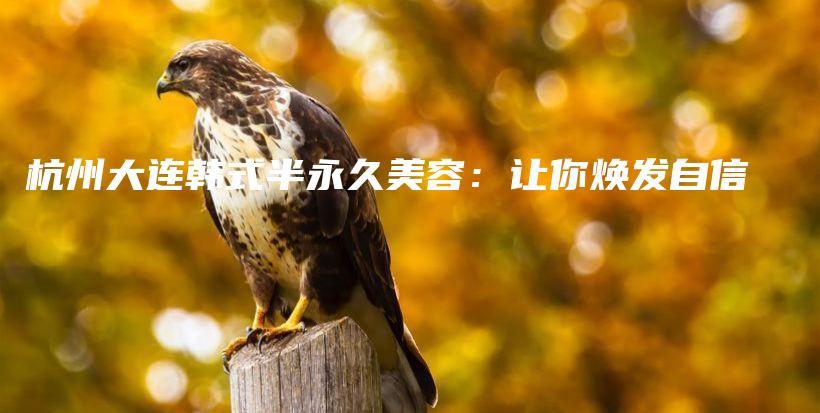 杭州大連韓式半永久美容：讓你煥發(fā)自信插圖