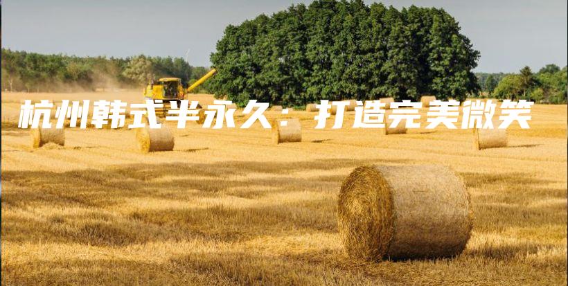 杭州韓式半永久：打造完美微笑插圖