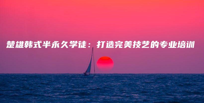楚雄韓式半永久學(xué)徒：打造完美技藝的專業(yè)培訓(xùn)插圖