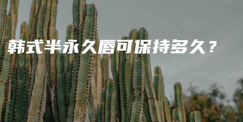韓式半永久唇可保持多久？插圖