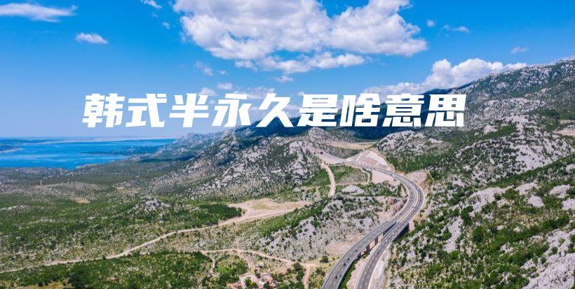 韓式半永久是啥意思插圖