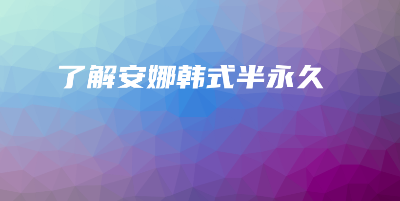 了解安娜韓式半永久插圖