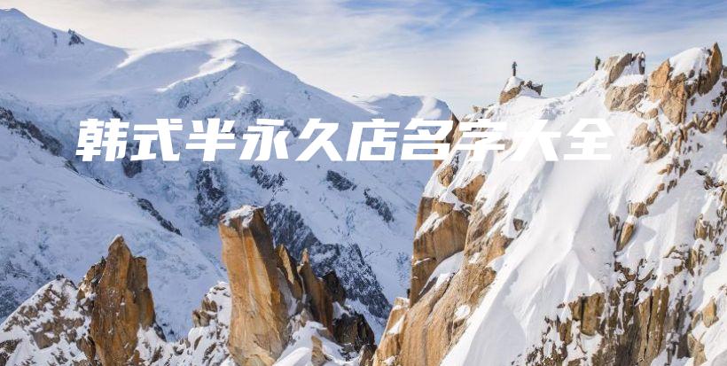 韓式半永久店名字大全插圖