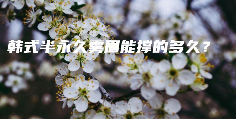 韓式半永久霧眉能撐的多久？插圖