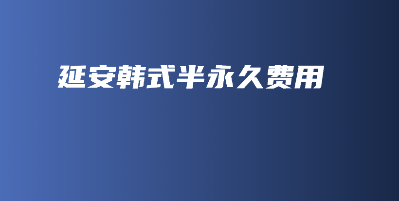 延安韓式半永久費用插圖