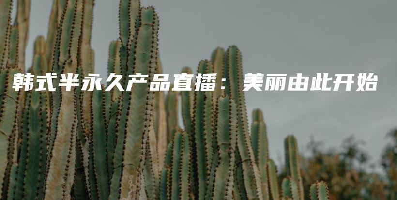 韓式半永久產(chǎn)品直播：美麗由此開(kāi)始插圖