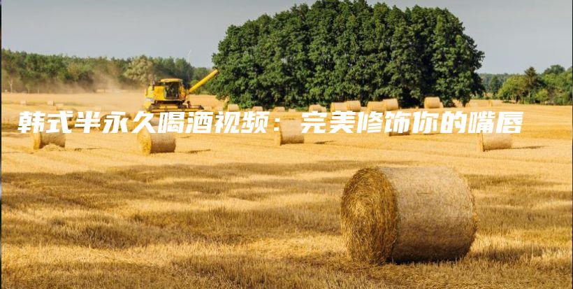 韓式半永久喝酒視頻：完美修飾你的嘴唇插圖