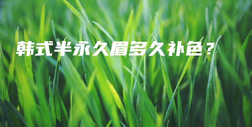 韓式半永久眉多久補(bǔ)色？插圖