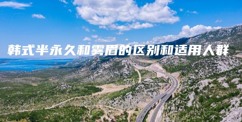 韓式半永久和霧眉的區(qū)別和適用人群插圖
