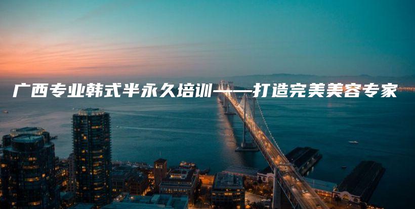 廣西專業(yè)韓式半永久培訓——打造完美美容專家插圖
