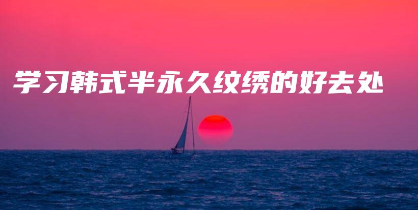 學(xué)習(xí)韓式半永久紋繡的好去處插圖