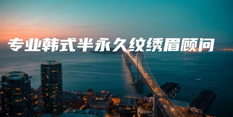 專業(yè)韓式半永久紋繡眉顧問插圖