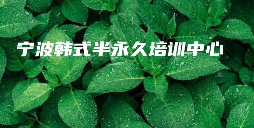 寧波韓式半永久培訓中心插圖