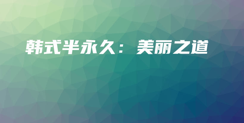 韓式半永久：美麗之道插圖