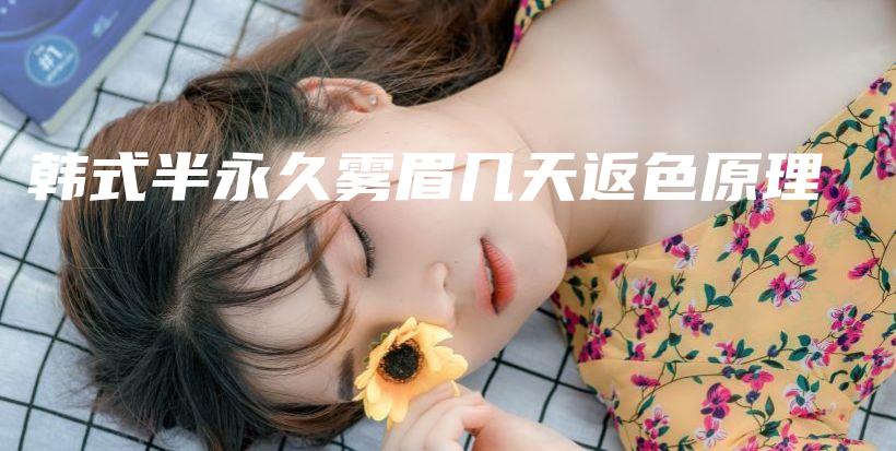 韓式半永久霧眉幾天返色原理插圖